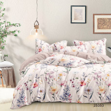 Комплект постельного белья Viluta Евро Ранфорс 25353 с простыней на резинке 160х200
