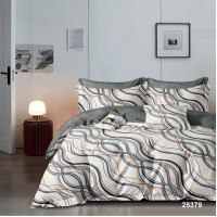 Комплект постельного белья Viluta Евро Ранфорс 25379 с простыней на резинке 180х200