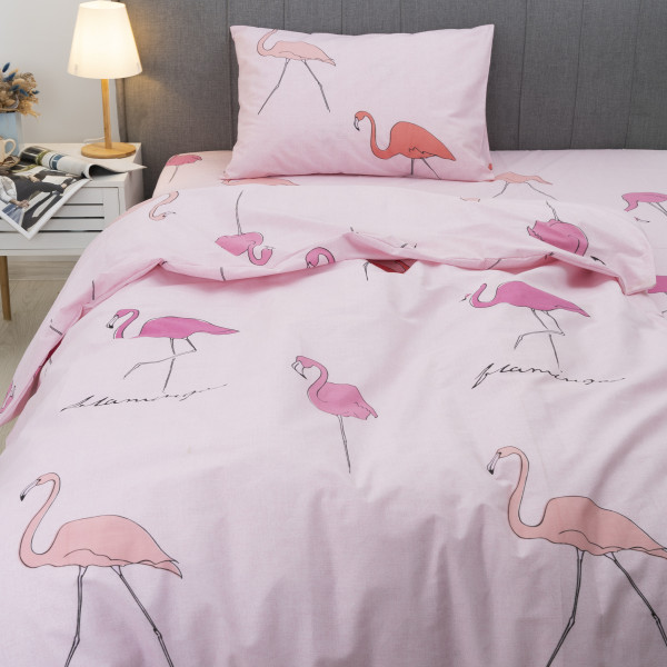 Комплект постельного белья Viluta Подростковый Ранфорс 19007 Pink