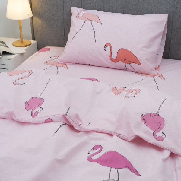 Комплект постельного белья Viluta Подростковый Ранфорс 19007 Pink
