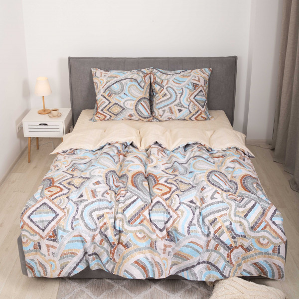 Комплект постельного белья Viluta Евро Ранфорс 23236