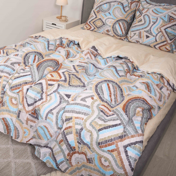 Комплект постельного белья Viluta Евро Ранфорс 23236