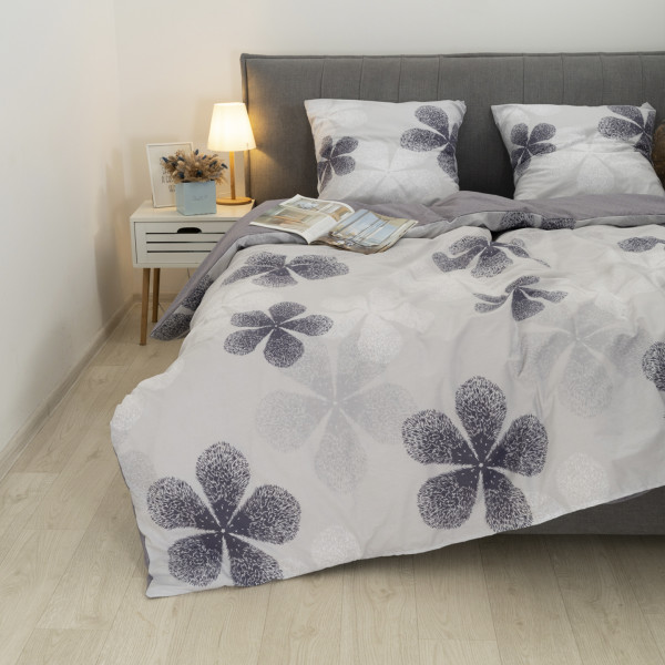 Комплект постельного белья Viluta Евро Ранфорс 24269 с простыней на резинке 180х200