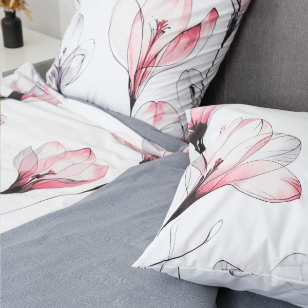 Комплект постельного белья Viluta Евро Ранфорс 24325 с простыней на резинке 180х200