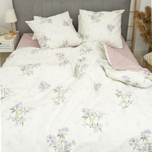 Комплект постельного белья Viluta Евро Ранфорс 24345 с простыней на резинке 160х200