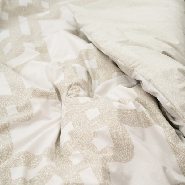 Комплект постельного белья Viluta Евро Ранфорс 25356 с простыней на резинке 180х200