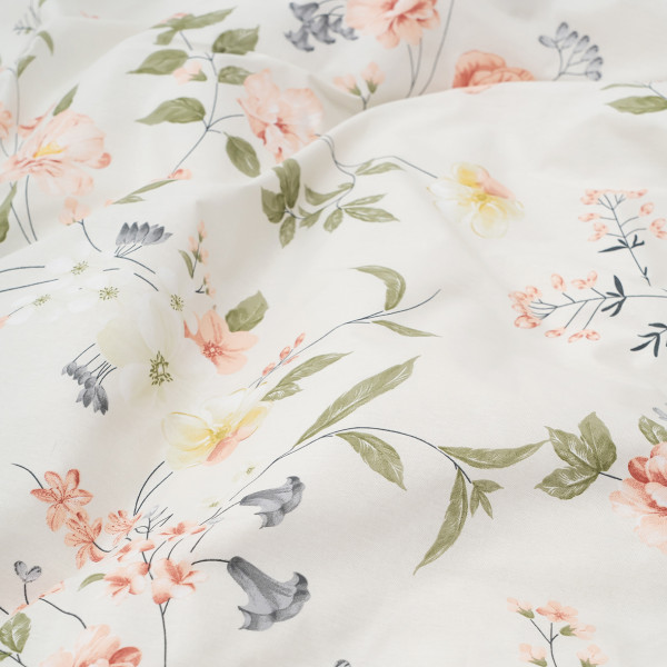 Комплект постельного белья Viluta Евро Ранфорс 25358 с простыней на резинке 180х200