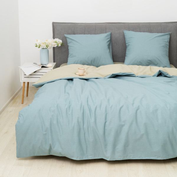 Комплект постельного белья Viluta Евро Ранфорс 25369 с простыней на резинке 180х200