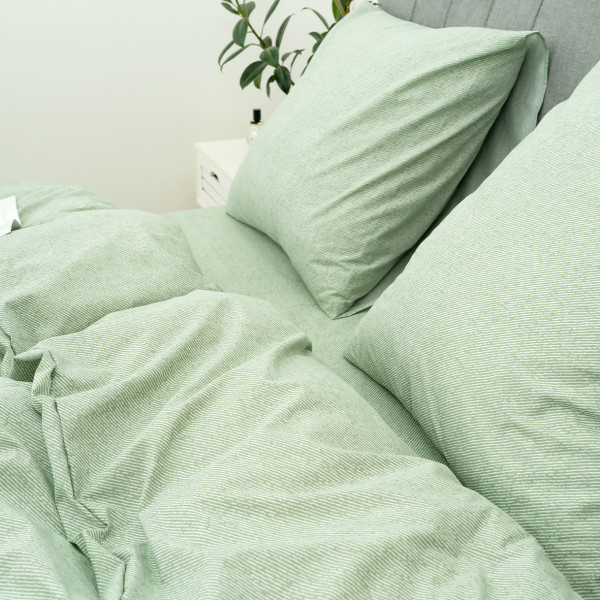 Комплект постельного белья Viluta Евро Ранфорс 25385 с простыней на резинке 160х200