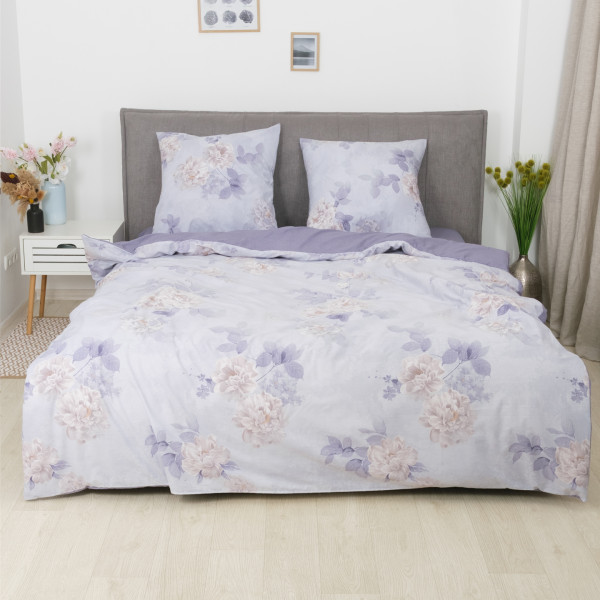 Комплект постельного белья Viluta Евро Ранфорс 25400 с простыней на резинке 180х200