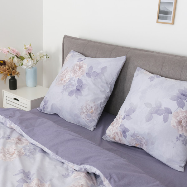 Комплект постельного белья Viluta Евро Ранфорс 25400 с простыней на резинке 180х200