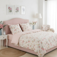Комплект постельного белья Viluta Двуспальный Ранфорс 25409 с простыней на резинке 160х200