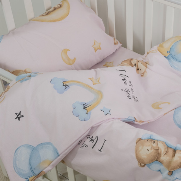 Комплект постельного белья Viluta Детский Ранфорс 25415 Розовый