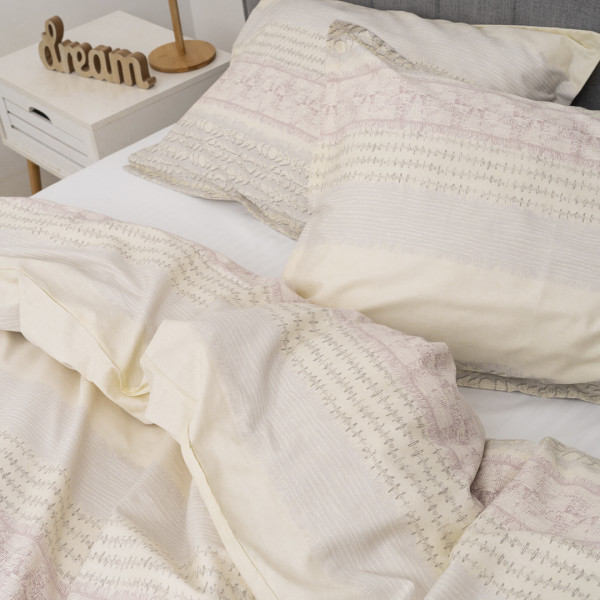 Полукомплект постельного белья Viluta Евро Сатин Deluxe (Пододеяльник 200х220 + наволочки 50х70 - 2 шт.) 001