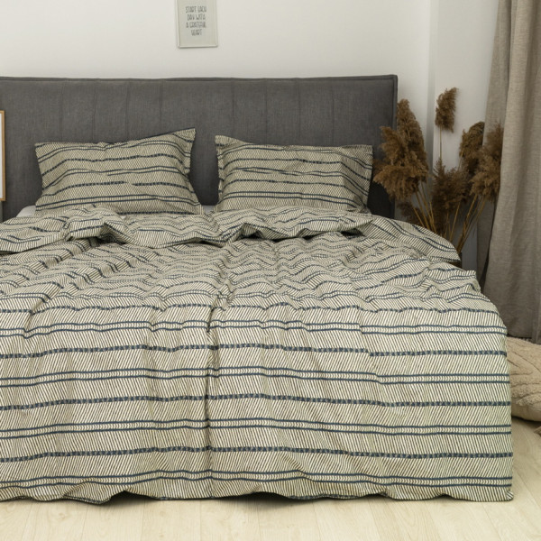  Полукомплект постельного белья Viluta Евро Сатин Deluxe (Пододеяльник 200х220 + наволочки 50х70 - 2 шт.) 011