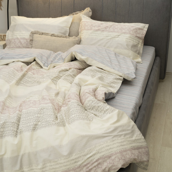 Комплект постельного белья Tiare Евро Сатин Deluxe L-001