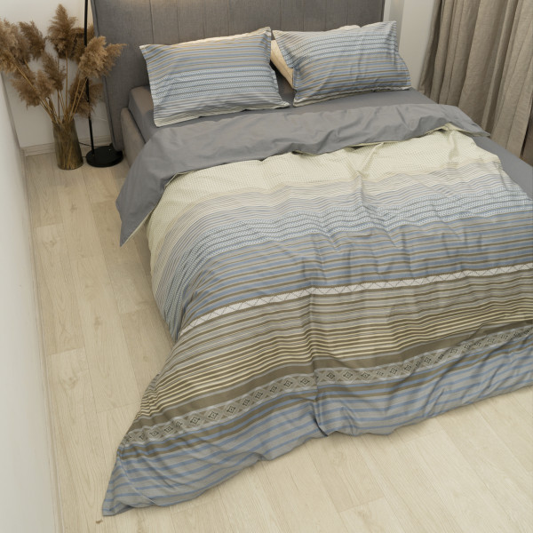 Комплект постельного белья Tiare Двуспальный Сатин Deluxe L-002