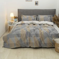 Полукомплект постельного белья Viluta Евро Сатин Deluxe (Пододеяльник 200х220 + наволочки 50х70 - 2 шт.) 008