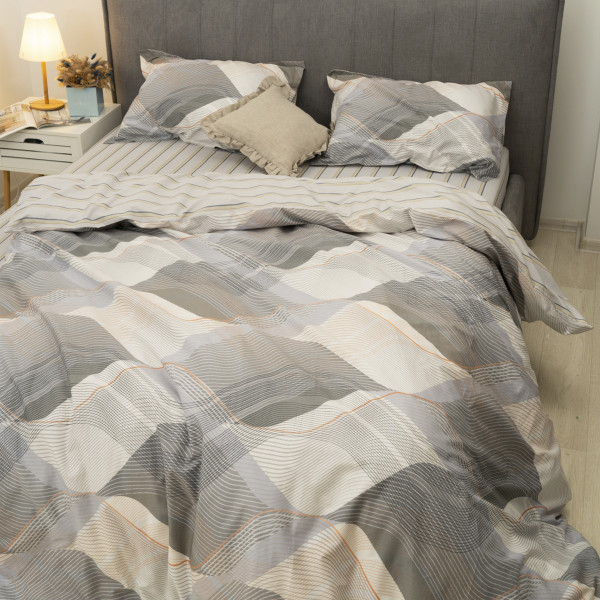 Комплект постельного белья Tiare Двуспальный Сатин Deluxe L-009