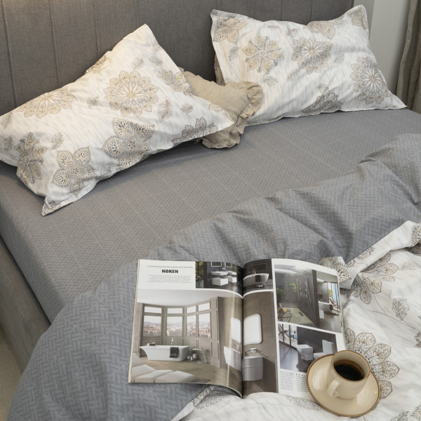 Комплект постельного белья Tiare Двуспальный Сатин Deluxe L-010