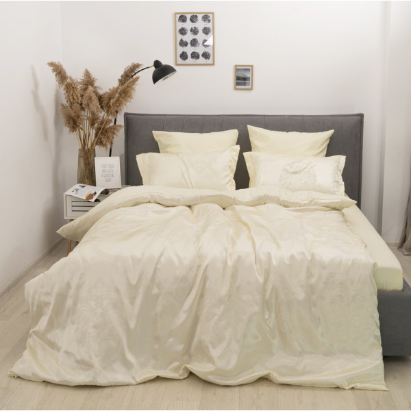 Комплект постельного белья Tiare Евро Сатин Жаккард 1747