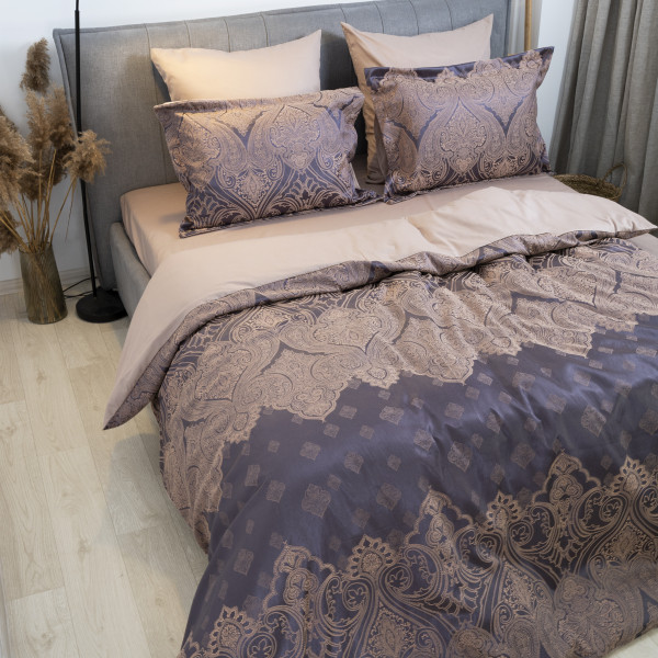 Комплект постельного белья Tiare Евро Сатин Жаккард 1801