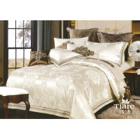 Комплект постільної білизни Tiare Сімейний Сатин Жакард 1918