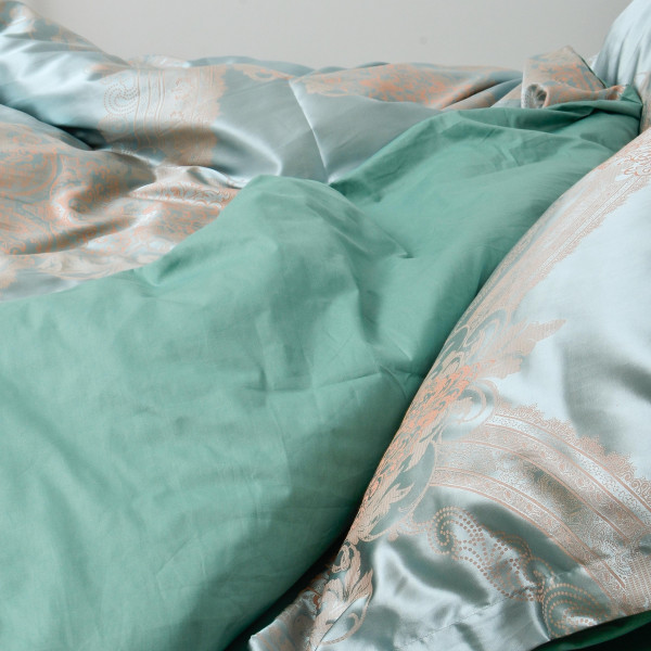 Комплект постільної білизни Tiare Євро Сатин Жакард 2102