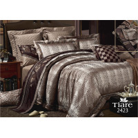 Комплект постільної білизни Tiare Євро Сатин Жакард 2423