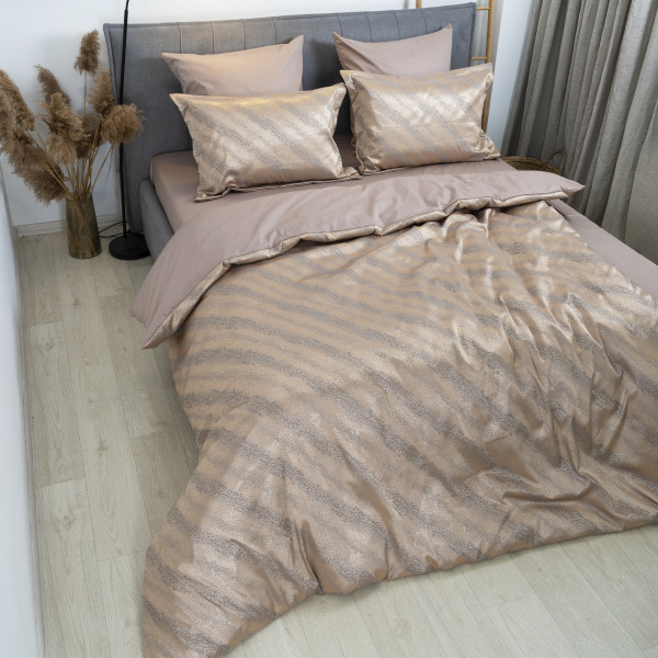 Комплект постільної білизни Tiare Євро Сатин Жакард 2437