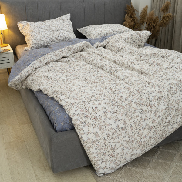 Полукомплект постельного белья Viluta Евро Сатин Luxe (Пододеяльник 200х220 + наволочки 50х70 - 2 шт.) 154