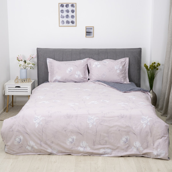 Комплект постільної білизни Tiare Євро Сатин Luxe 196