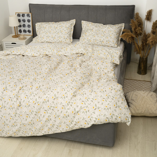 Полукомплект постельного белья Viluta Евро Сатин Luxe (Пододеяльник 200х220 + наволочки 50х70 - 2 шт.) 142