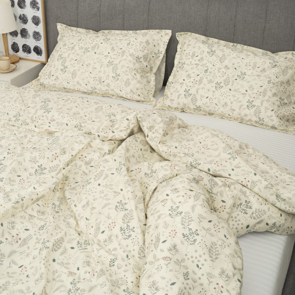 Полукомплект постельного белья Viluta Евро Сатин Luxe (Пододеяльник 200х220 + наволочки 50х70 - 2 шт.) 143