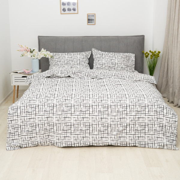 Полукомплект постельного белья Viluta Евро Сатин Luxe (Пододеяльник 200х220 + наволочки 50х70 - 2 шт.) 144