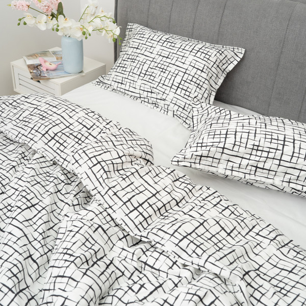 Полукомплект постельного белья Viluta Евро Сатин Luxe (Пододеяльник 200х220 + наволочки 50х70 - 2 шт.) 144