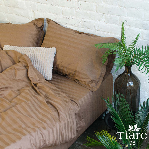 Комплект постельного белья Tiare Двуспальный Сатин Stripe 75