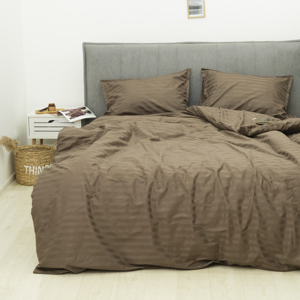 Комплект постельного белья Tiare Евро Сатин Stripe 77