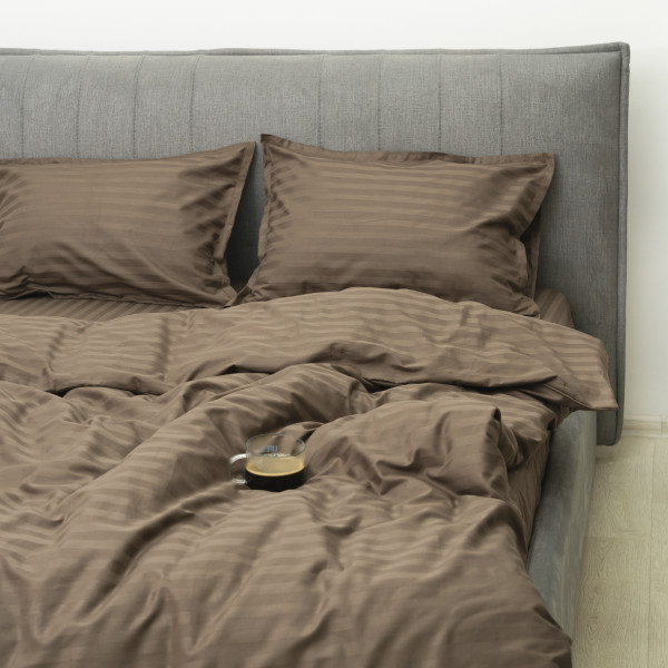 Комплект постельного белья Tiare Евро Сатин Stripe 77