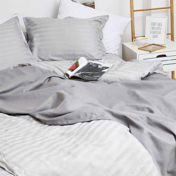 Комплект постельного белья Tiare Евро Сатин Stripe 80