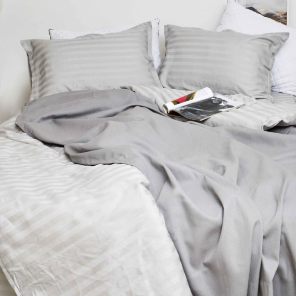 Комплект постельного белья Tiare Евро Сатин Stripe 80