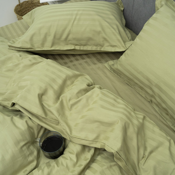 Комплект постельного белья Tiare Полуторный Сатин Stripe 87