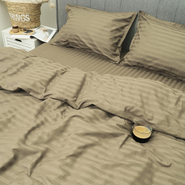 Комплект постельного белья Tiare Семейный Сатин Stripe 93