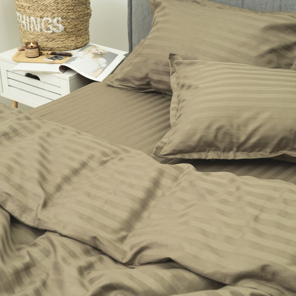 Комплект постельного белья Tiare Семейный Сатин Stripe 93