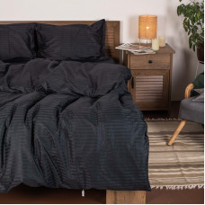 Комплект постельного белья Евро Сатин Stripe 40