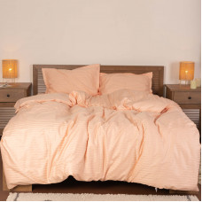 Комплект постельного белья Евро Сатин Stripe 43