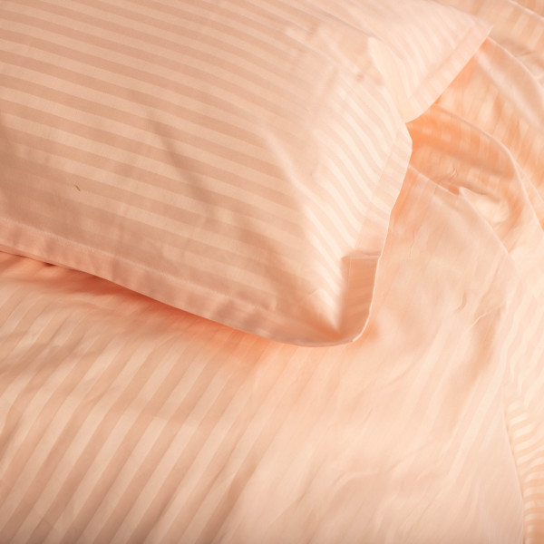 Комплект постельного белья Евро Сатин Stripe 43