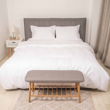 Комплект постельного белья Tiare Двуспальный Сатин Stripe White