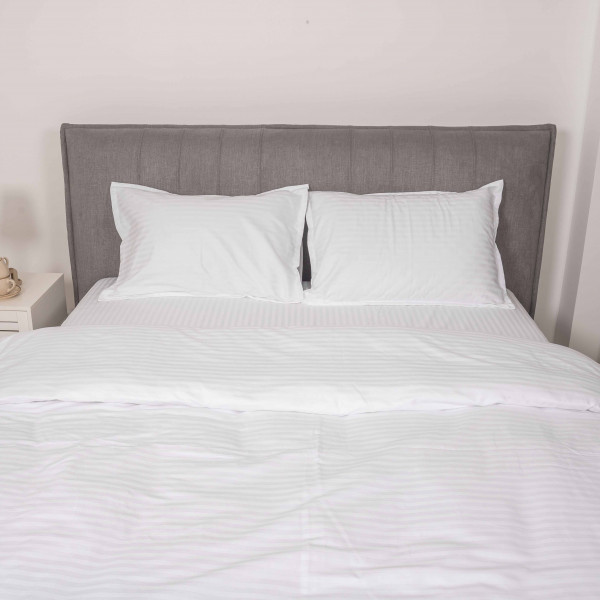 Комплект постельного белья Tiare Евро Сатин Stripe White