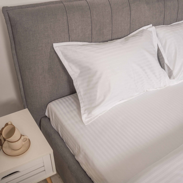 Комплект постельного белья Tiare Евро Сатин Stripe White